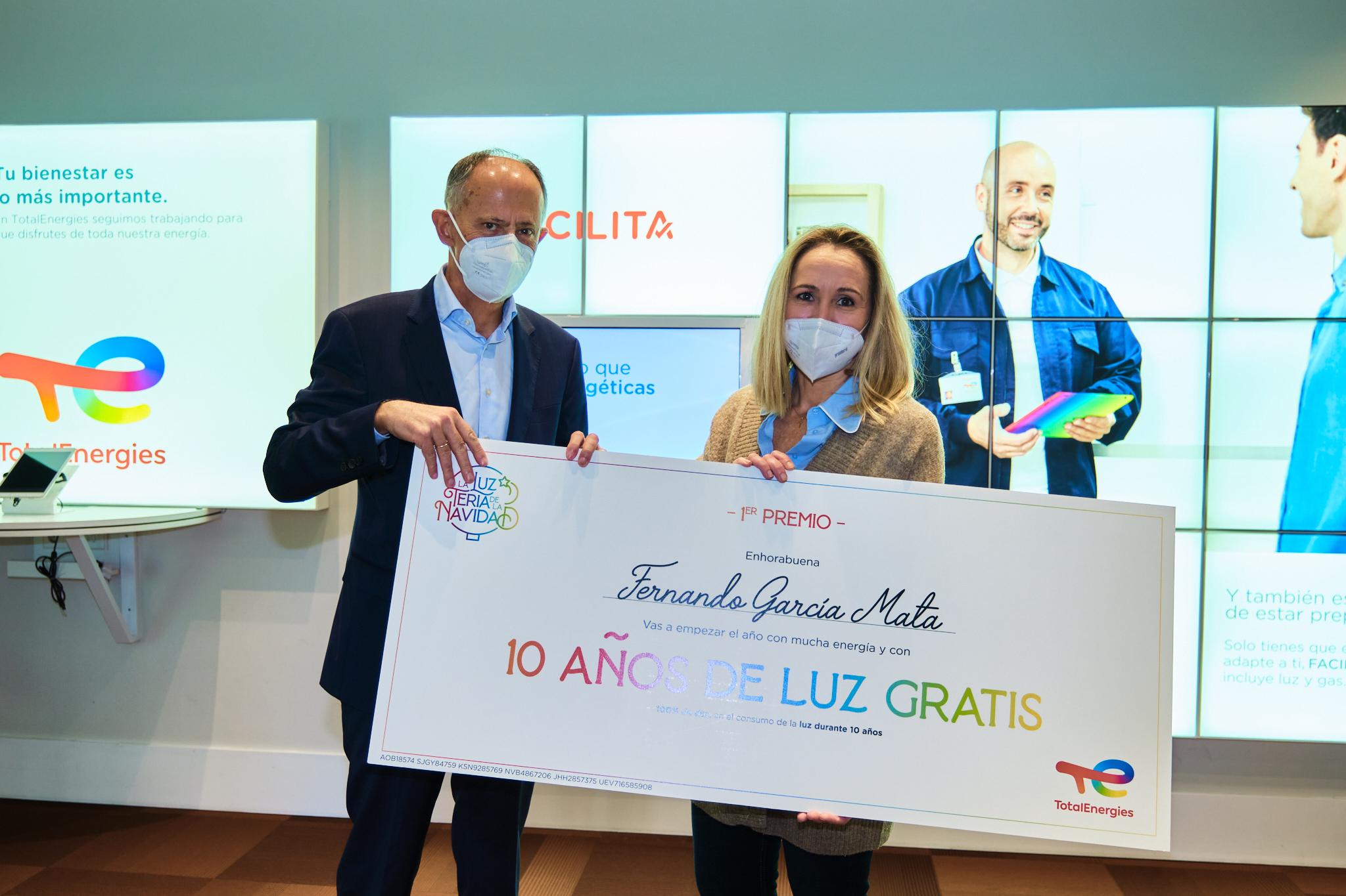 Un gijon&eacute;s, ganador del sorteo de 10 a&ntilde;os de luz gratis de TotalEnergies
