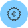 icono ahorro azul